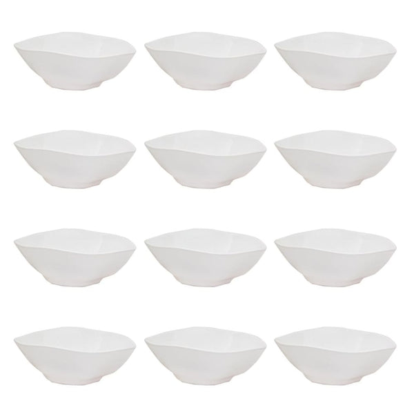 RYO 12 Piece White Dinner Soup Bowl Set