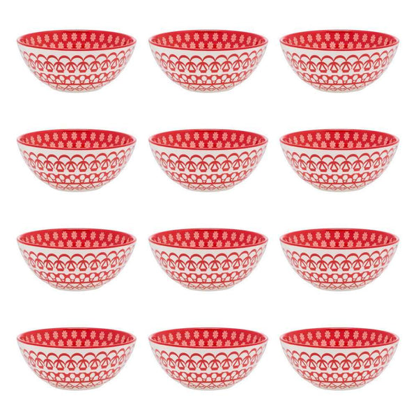 12 Piece Dinner Soup Bowl Set