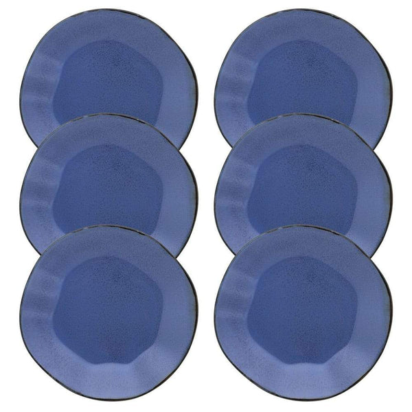 RYO 12 Piece Blue Dinner Plate Set