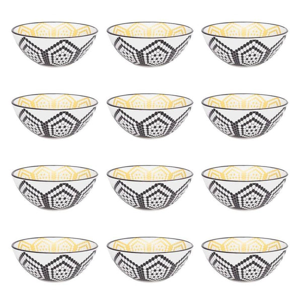 12 Piece Dinner Soup Bowl Set